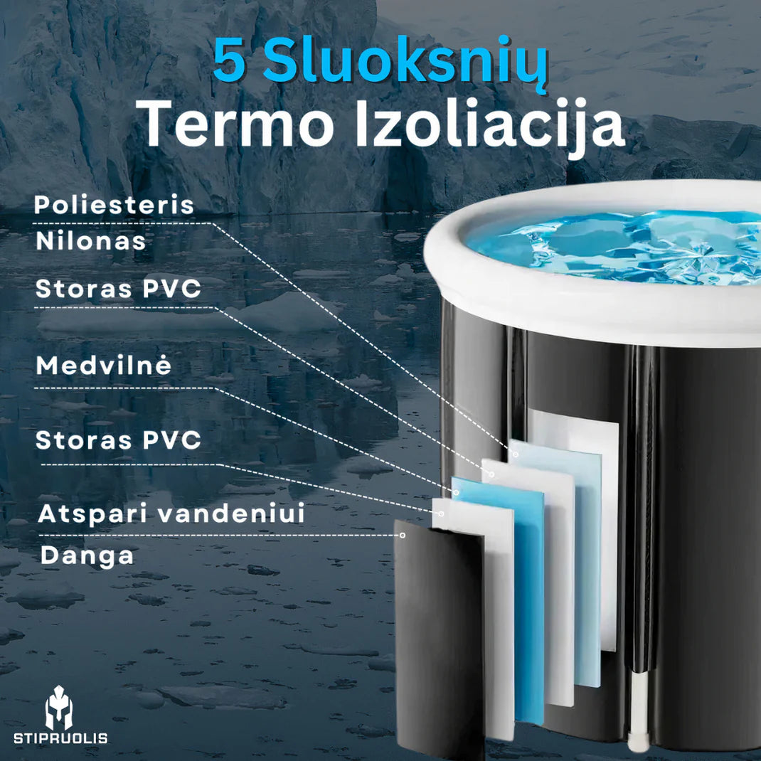 5 sluoksnių termoizoliacinė ledo vonia